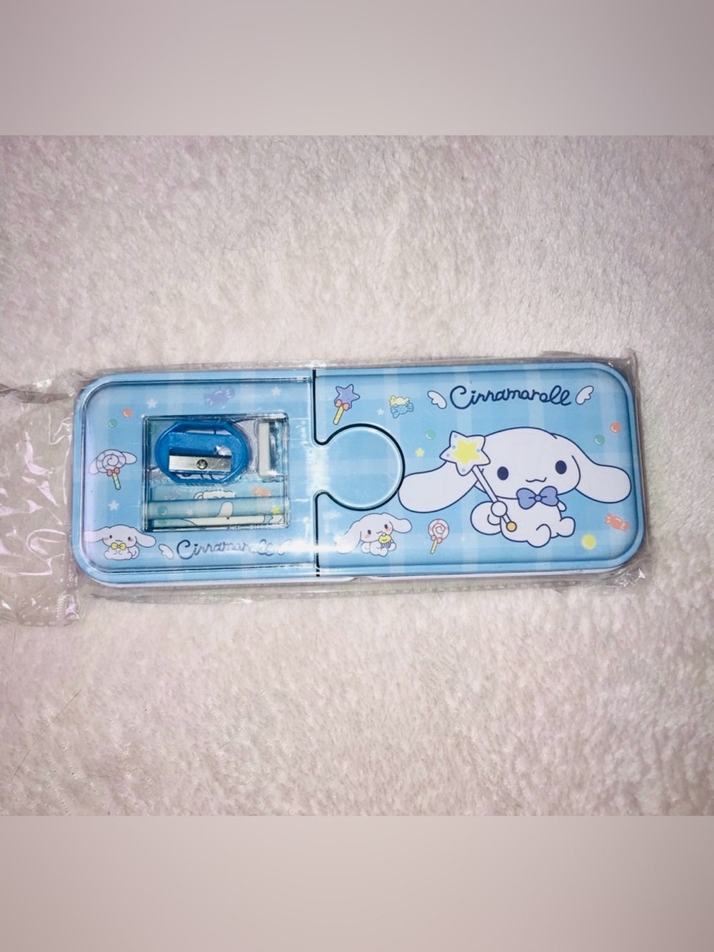 Sanrio character Cinnamoroll Tin Pencil Case New